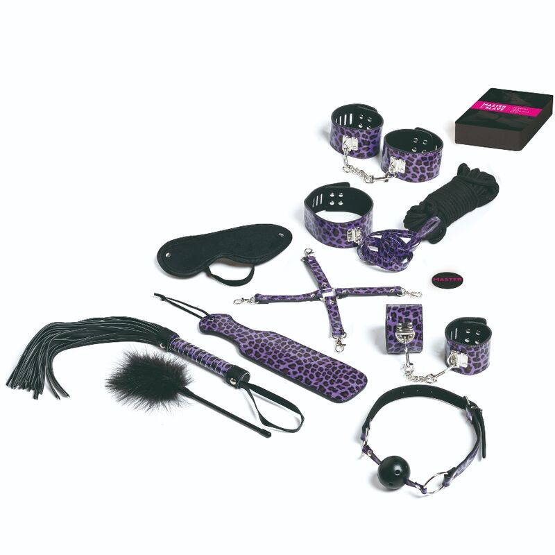TEASE &amp; PLEASE - LILAC BONDAGE ACCESSORIES SET OF 13
