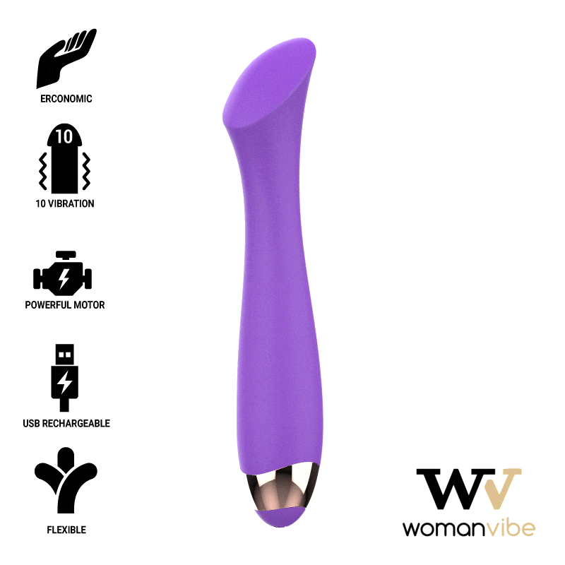 WOMANVIBE - MANDY RECHARGEABLE SILICONE K-SPOT VIBRATOR