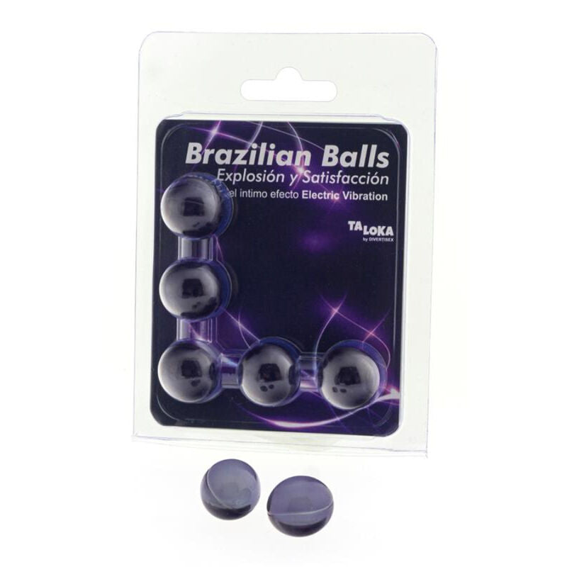TALOKA - BRAZILIAN BALLS EXCITING GEL ELECTRIC VIBRATION EFFECT 5 BALLS