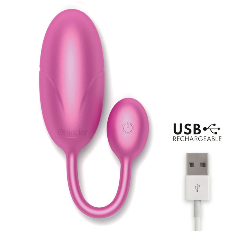 ONINDER - TOKYO PINK VIBRATING EGG 7.5 X 3.2 CM - FREE APP
