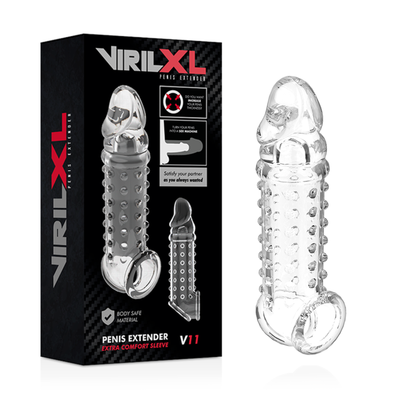 VIRILXL - V11 Transparent Penis Extension and Sleeve