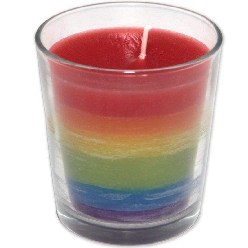 PRIDE - LGBT FLAG CANDLE GLASS