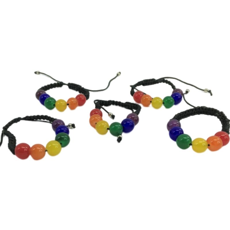 PRIDE - SMALL BEAD BRACELET LGBT FLAG