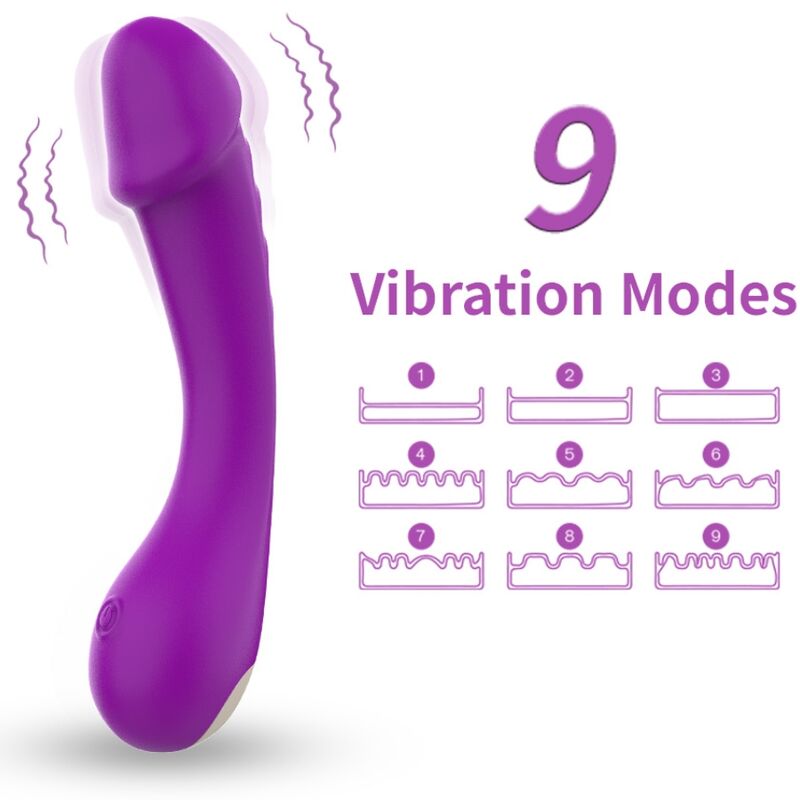 ARMONY - VIBRATING DILDO G-SPOT SILICONE VIOLET