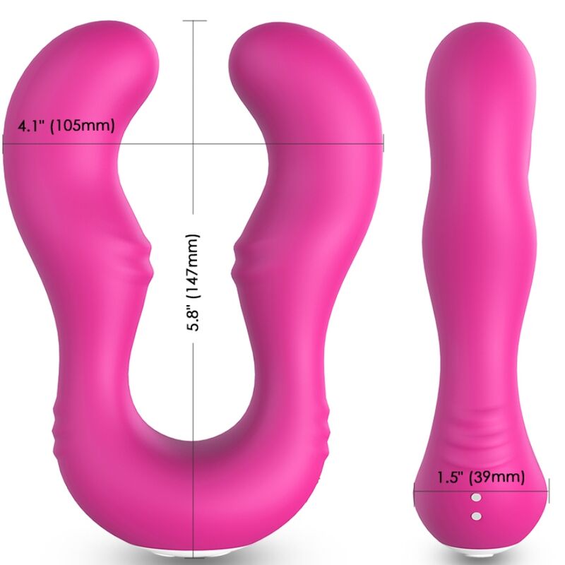 ARMONY - SERAPH DOUBLE VIBRATOR WITH REMOTE CONTROL IN FUCHSIA