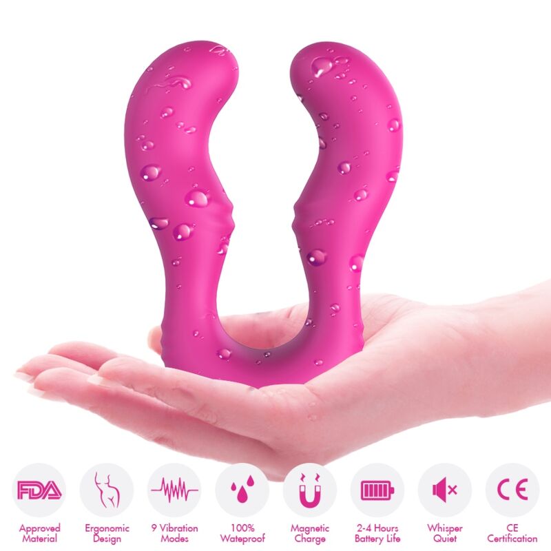ARMONY - SERAPH DOUBLE VIBRATOR WITH REMOTE CONTROL IN FUCHSIA