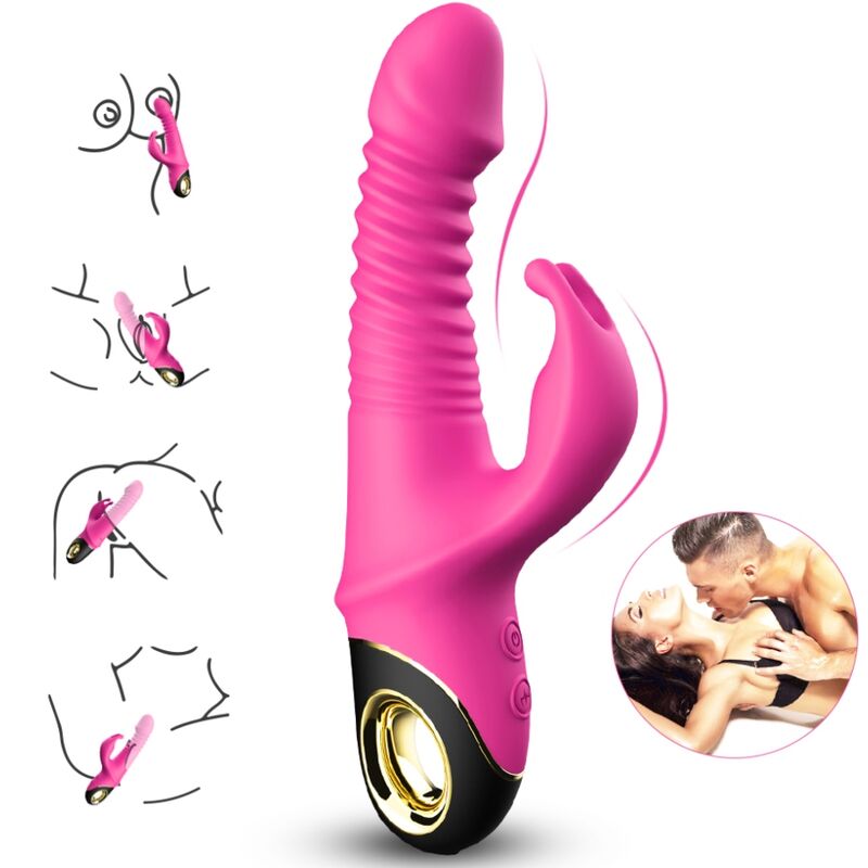 ARMONY - ZING VIBRATING DILDO RABBIT FUCHSIA