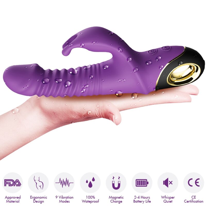 ARMONY - ZING VIBRATING DILDO RABBIT VIOLET