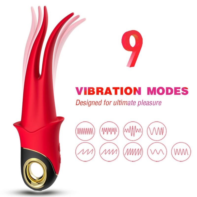 ARMONY - SHADOW VIBRATING CLAMP RED