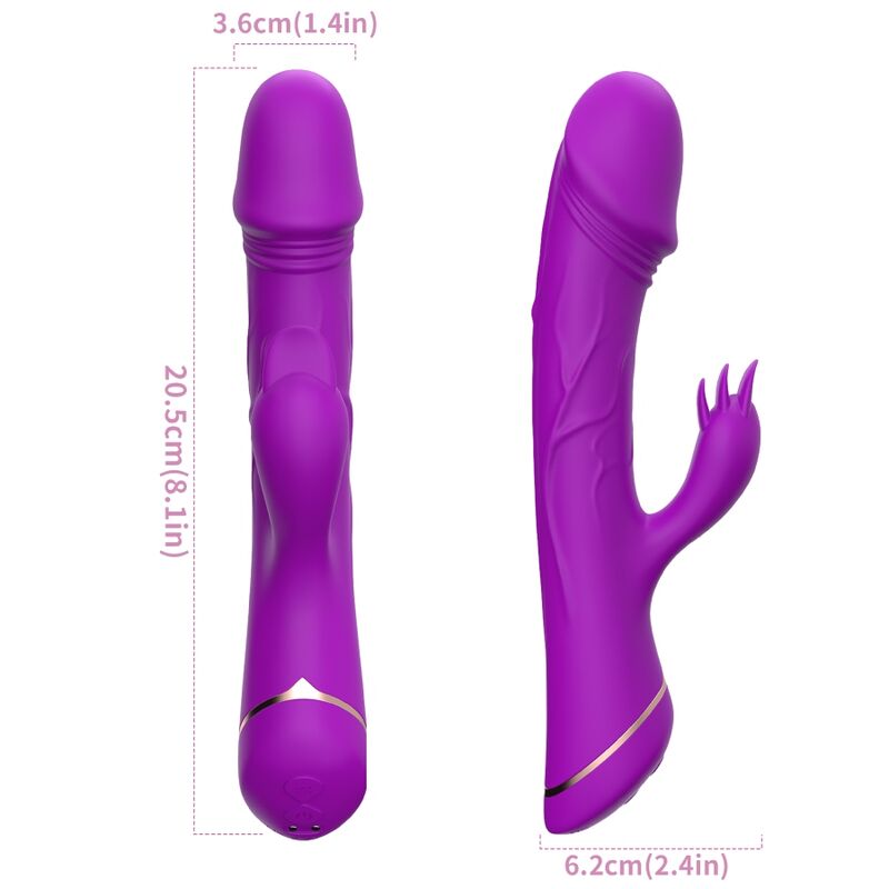ARMONY - VIBRATING DILDO RABBIT SILICONE VIOLET