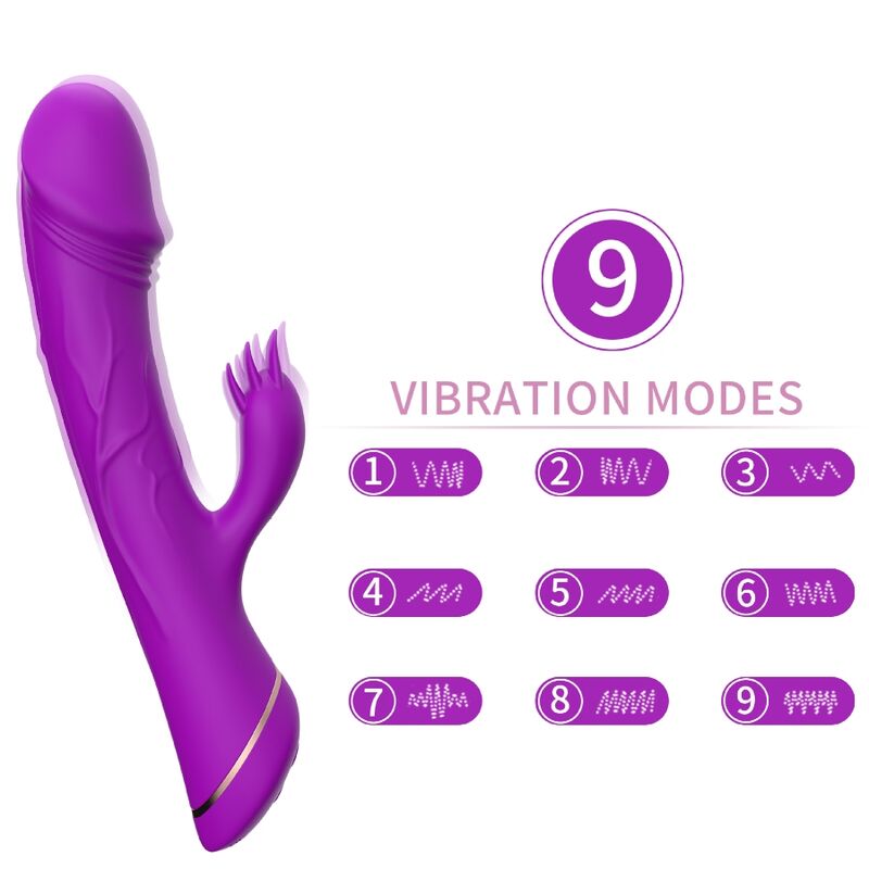 ARMONY - VIBRATING DILDO RABBIT SILICONE VIOLET