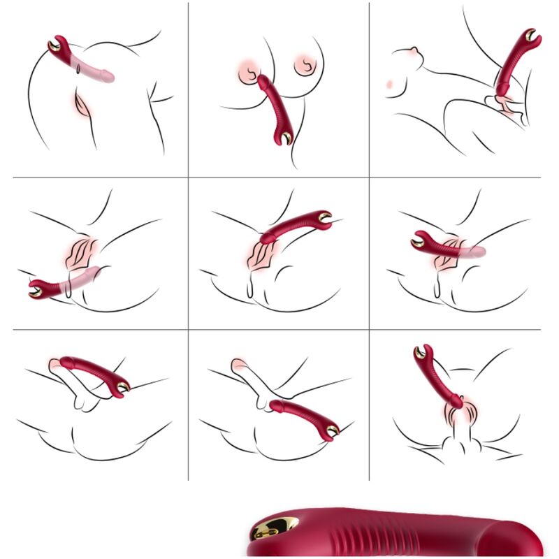 ARMONY - PRINCE VIBRATOR DILDO &amp; RED ROTATOR