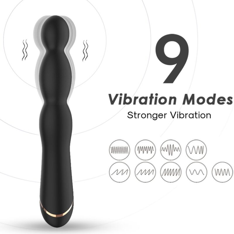 ARMONY - ADJUSTABLE BAMBOO VIBRATOR BLACK