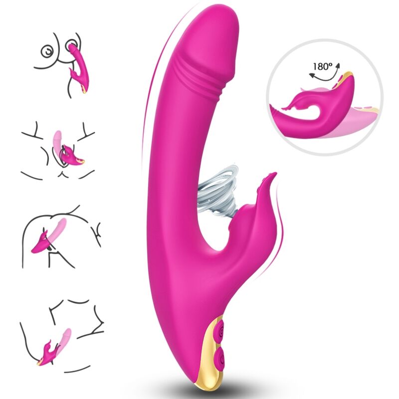 ARMONY - LOVE CLITORIS &amp; G-SPOT SUCTION CUP FUCHSIA