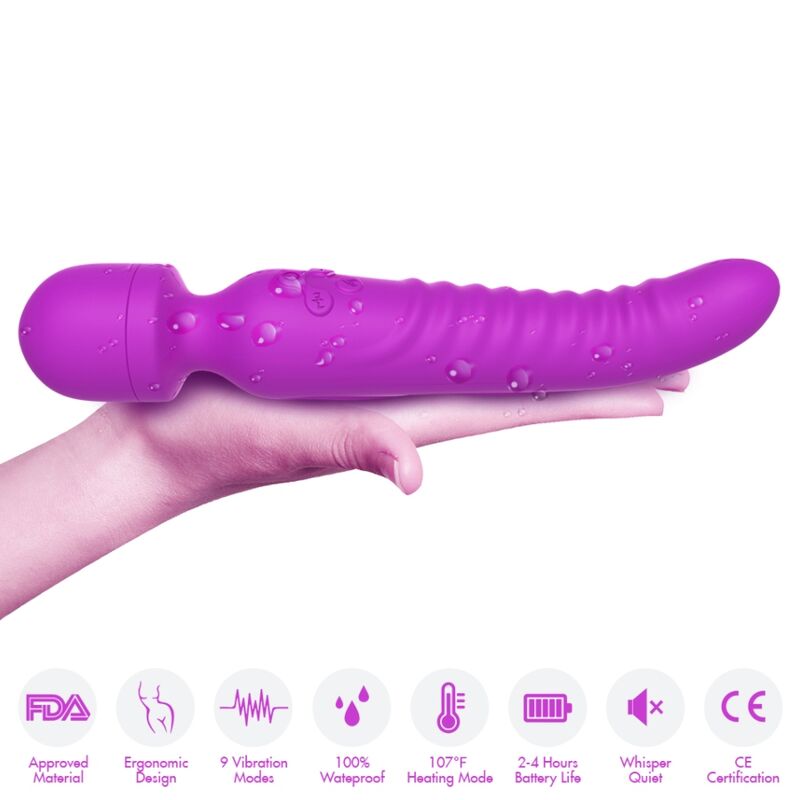 ARMONY - MISSION MASSAGER &amp; VIBRATOR WITH VIOLET HEAT EFFECT