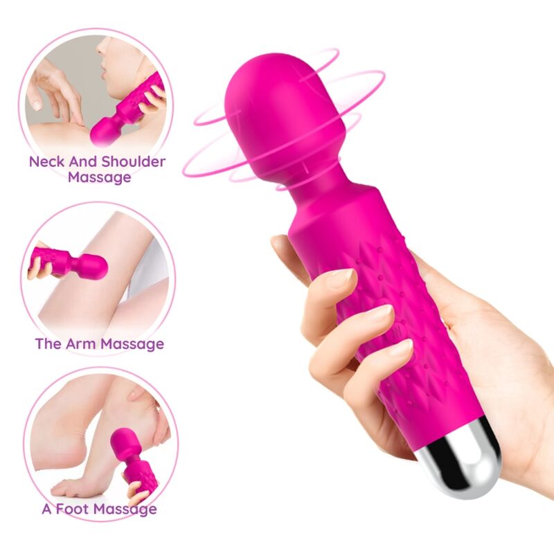 ARMONY - POSTMAN MASSAGER &amp; VIBRATOR FLEXIBLE HEAD FUCHSIA