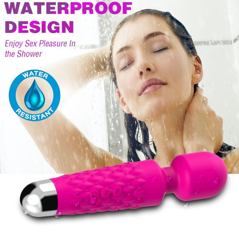 ARMONY - POSTMAN MASSAGER &amp; VIBRATOR FLEXIBLE HEAD FUCHSIA
