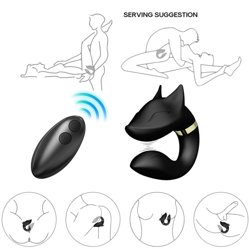 ARMONY - FOX COUPLES VIBRATOR REMOTE CONTROL BLACK