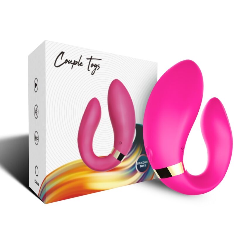 ARMONY - CRESCENT COUPLE VIBRATOR REMOTE CONTROL FUCHSIA