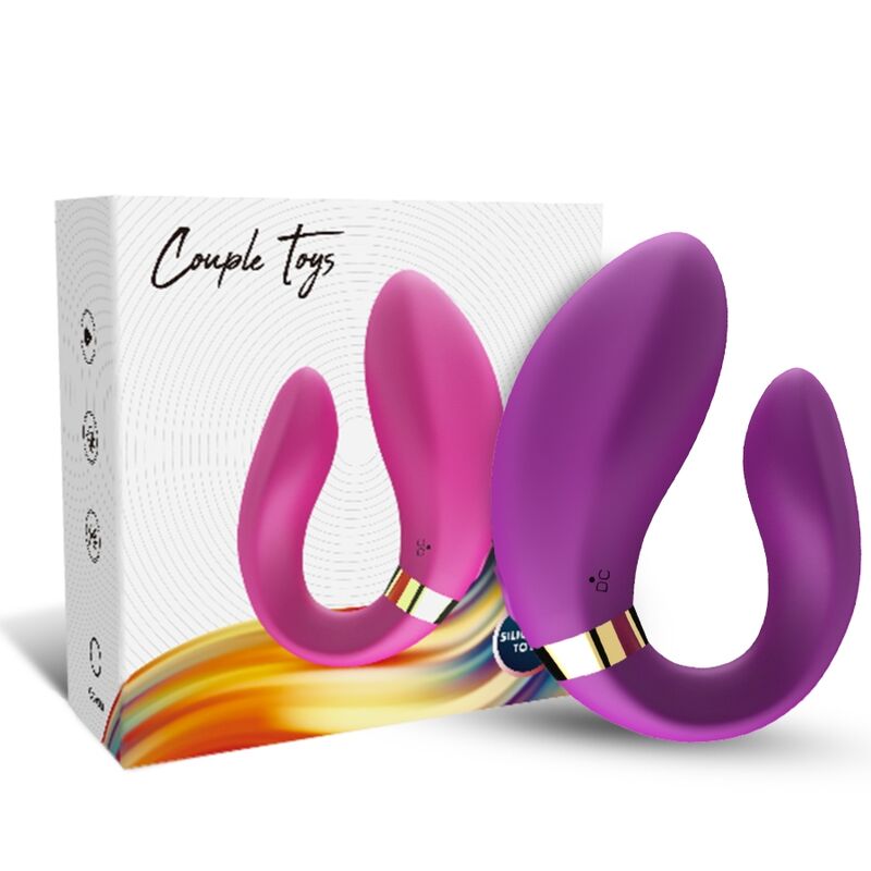 ARMONY - CRESCENT COUPLE VIBRATOR REMOTE CONTROL VIOLET