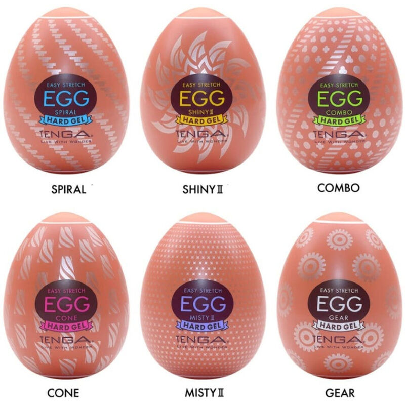 TENGA - HARD BOILED EGG MASTURBATOR PACK OF 6 UNITS