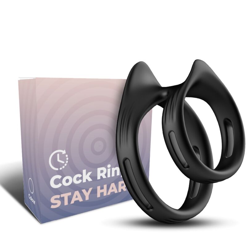 ARMONY - DUALRING BLACK ELASTIC DOUBLE RING