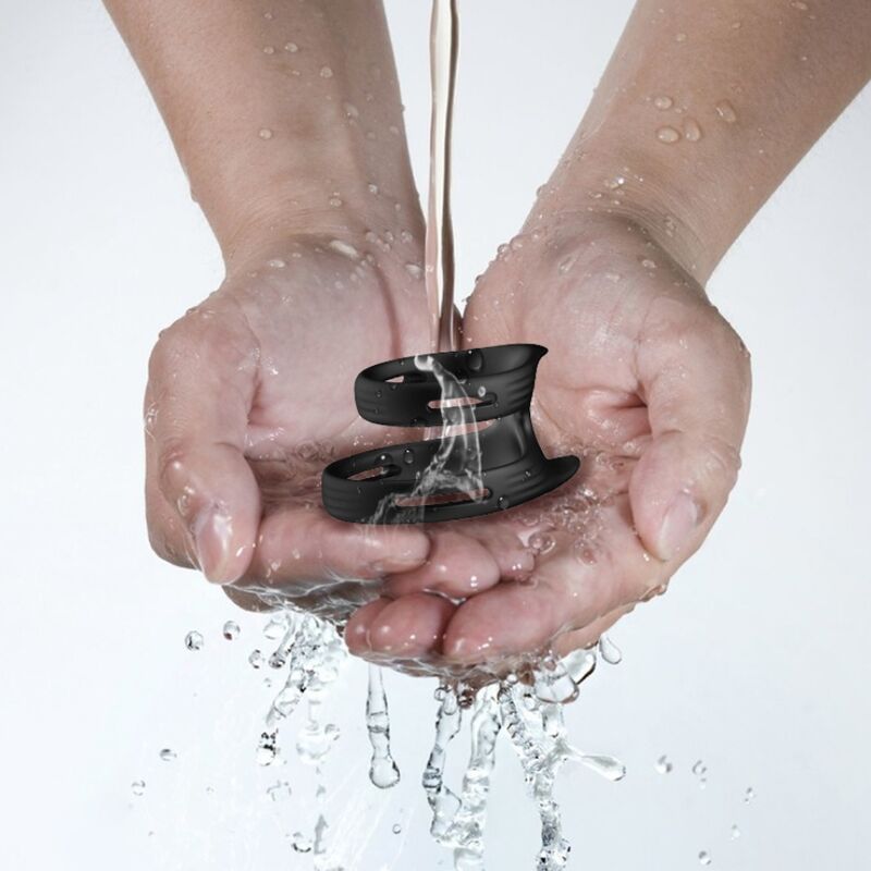 ARMONY - DUALRING BLACK ELASTIC DOUBLE RING