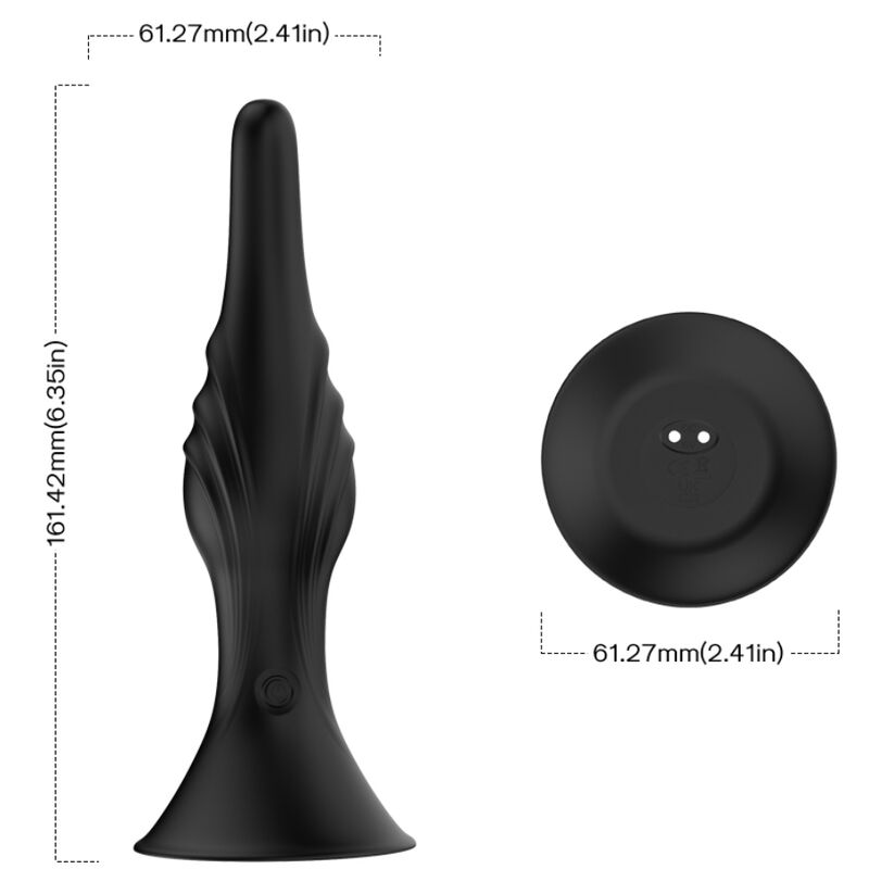 ARMONY - VIBRATOR &amp; ANAL PLUG REMOTE CONTROL BLACK