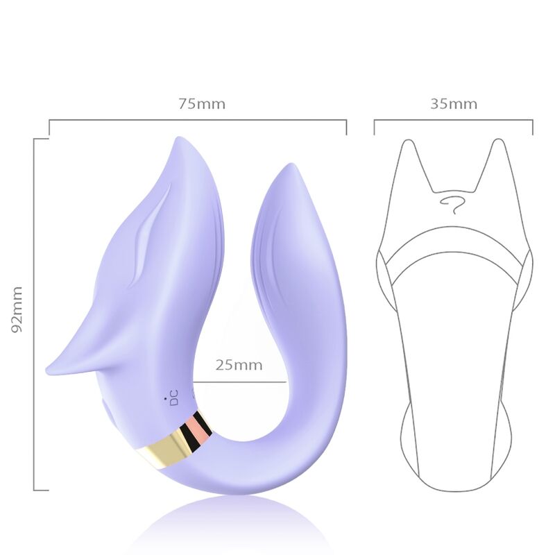 ARMONY - FOX COUPLES VIBRATOR REMOTE CONTROL VIOLET