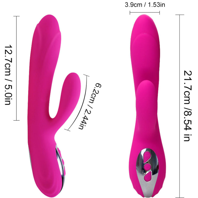 ARMONY - FLEXIBLE VIBRATOR &amp; STIMULATOR WITH FUCHSIA HEAT EFFECT
