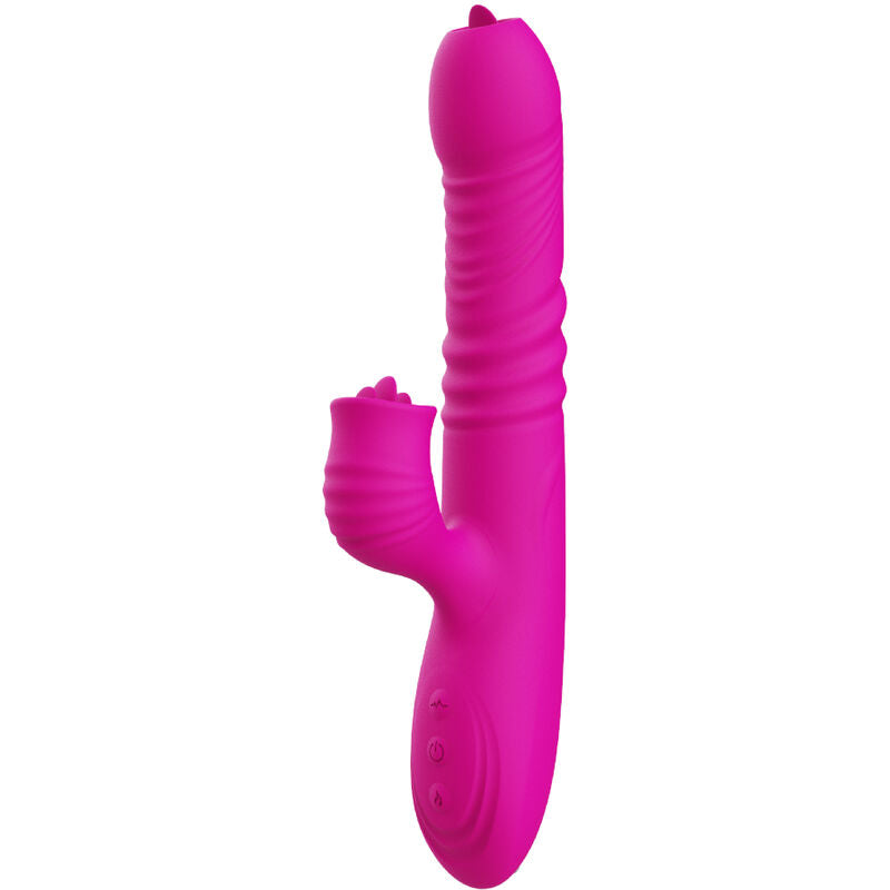 ARMONY - FANNY MULTIFUNCTIONAL DOUBLE TONGUE VIBRATOR WITH FUCHSIA HEAT EFFECT