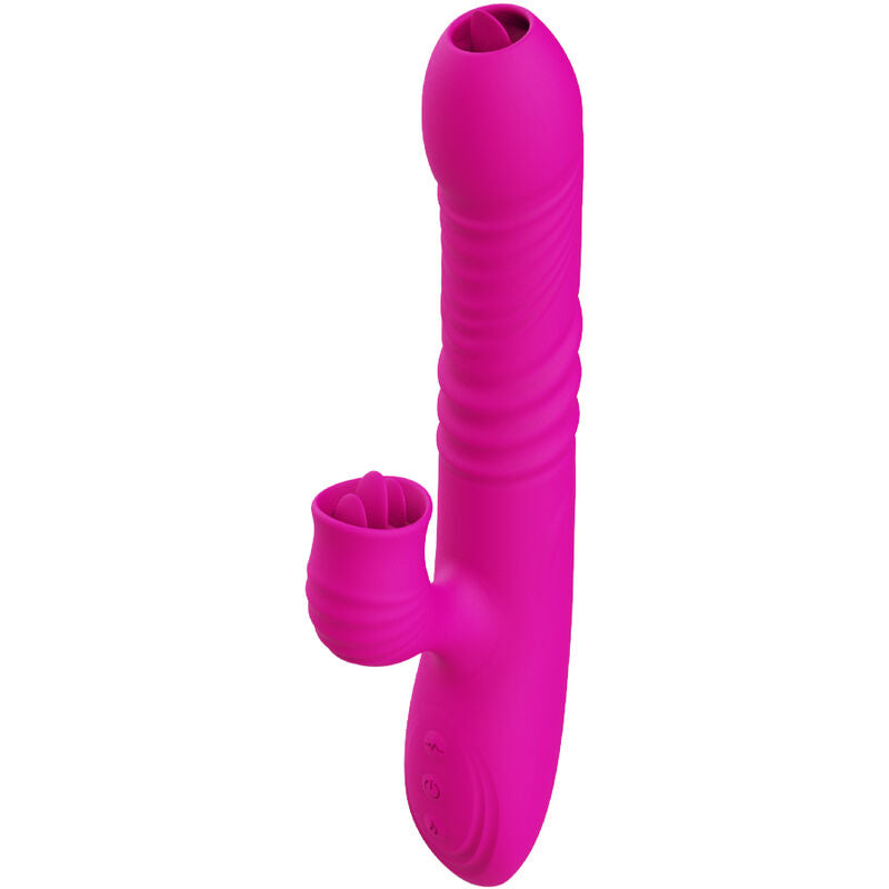 ARMONY - FANNY MULTIFUNCTIONAL DOUBLE TONGUE VIBRATOR WITH FUCHSIA HEAT EFFECT