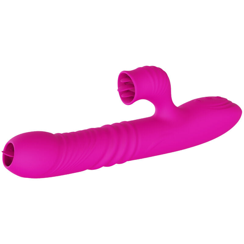 ARMONY - FANNY MULTIFUNCTIONAL DOUBLE TONGUE VIBRATOR WITH FUCHSIA HEAT EFFECT