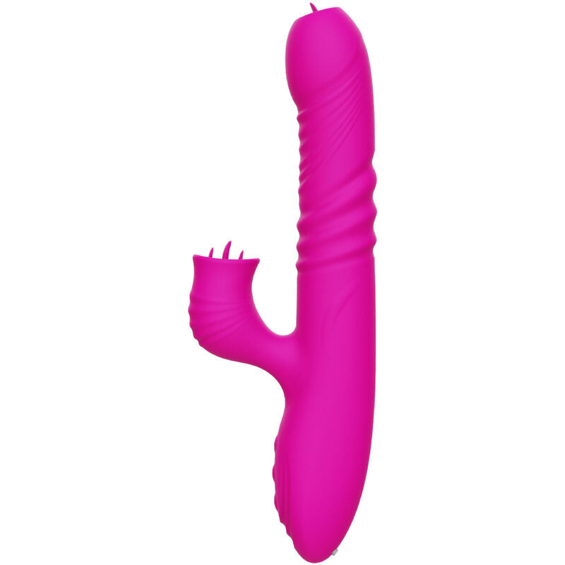ARMONY - FANNY MULTIFUNCTIONAL DOUBLE TONGUE VIBRATOR WITH FUCHSIA HEAT EFFECT