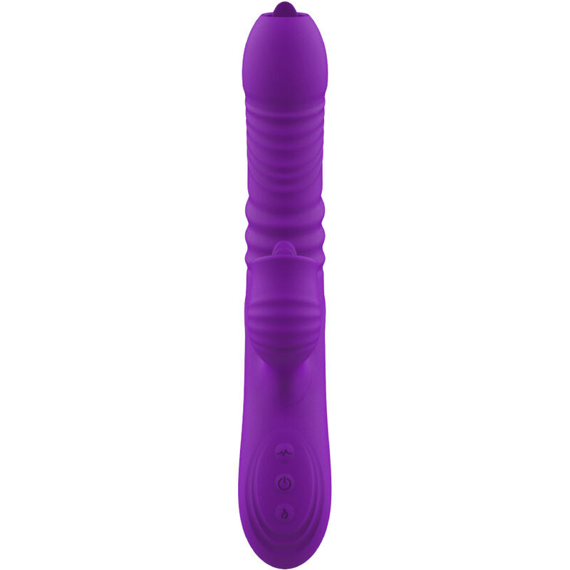 ARMONY - FULLY GSPOT RABBIT VIBRATOR WITH STIMULATING TONGUE, VIOLET HEAT EFFECT