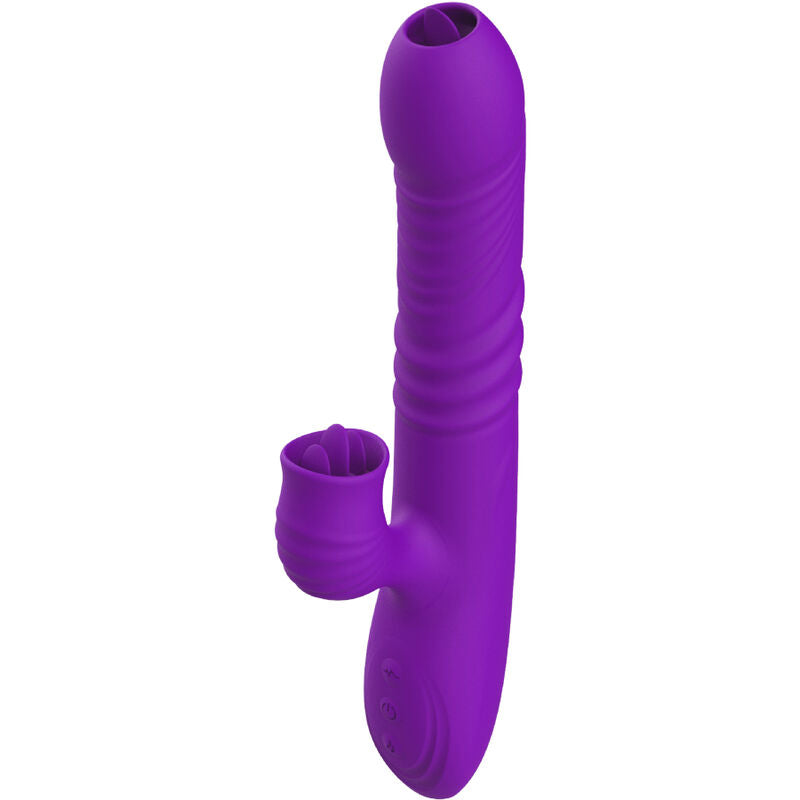 ARMONY - FULLY GSPOT RABBIT VIBRATOR WITH STIMULATING TONGUE, VIOLET HEAT EFFECT