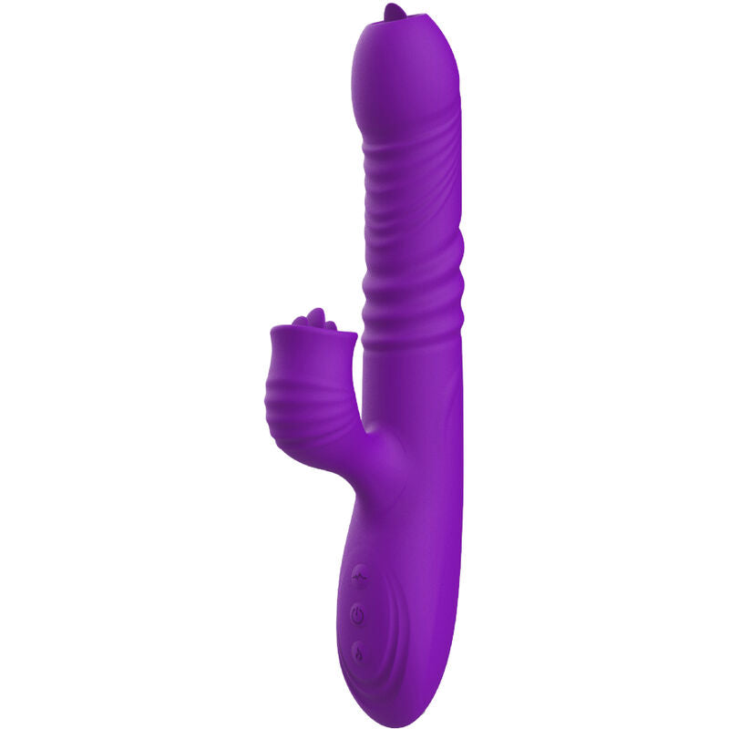ARMONY - FULLY GSPOT RABBIT VIBRATOR WITH STIMULATING TONGUE, VIOLET HEAT EFFECT