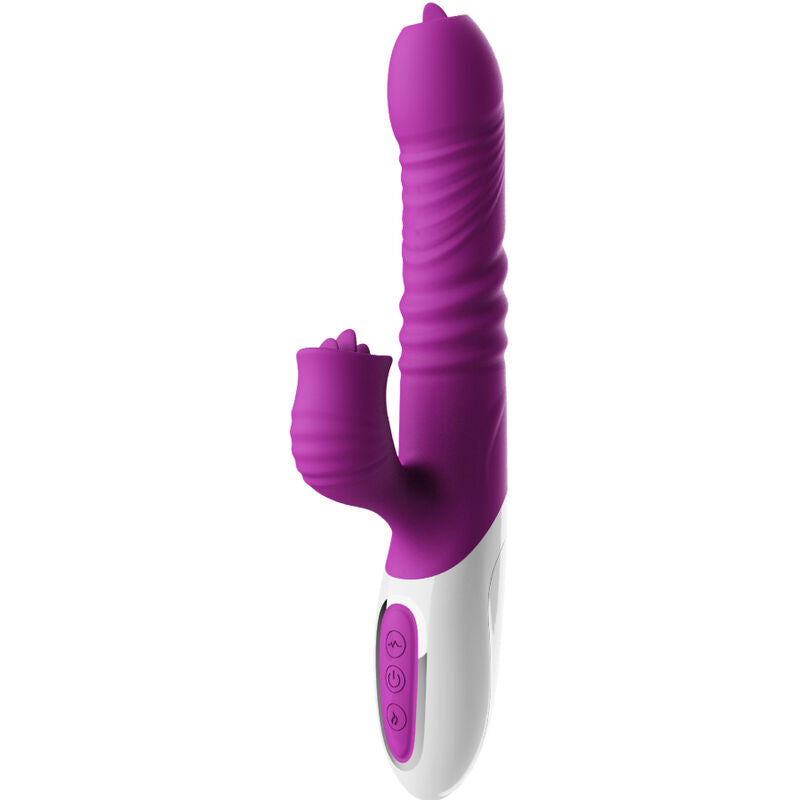 ARMONY - VIBRATOR &amp; THRUSTING DOUBLE TONGUE VIOLET HEAT EFFECT
