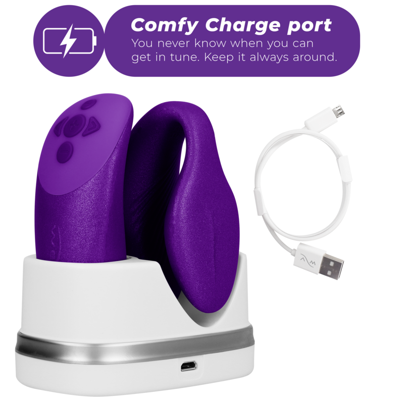 WE-VIBE - CHORUS COUPLES VIBRATOR WITH LILAC SQUEEZE CONTROL