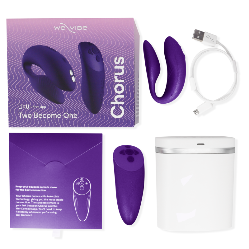 WE-VIBE - CHORUS COUPLES VIBRATOR WITH LILAC SQUEEZE CONTROL