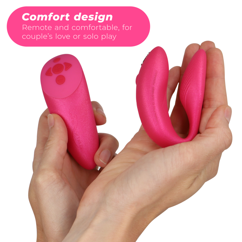 WE-VIBE - CHORUS COUPLES VIBRATOR WITH PINK SQUEEZE CONTROL