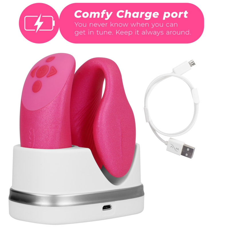WE-VIBE - CHORUS COUPLES VIBRATOR WITH PINK SQUEEZE CONTROL