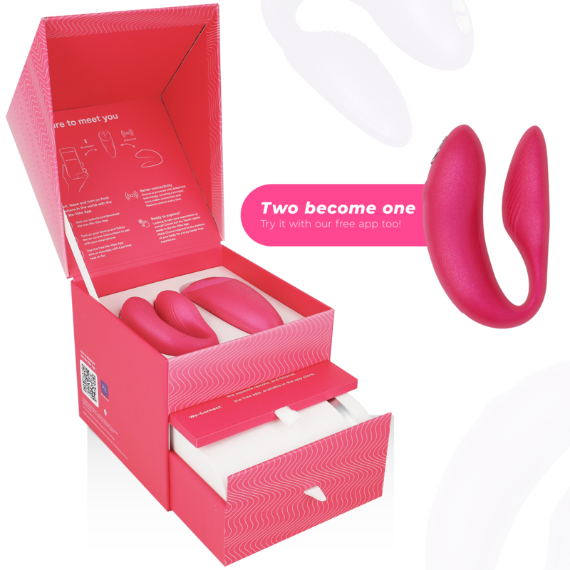 WE-VIBE - CHORUS COUPLES VIBRATOR WITH PINK SQUEEZE CONTROL