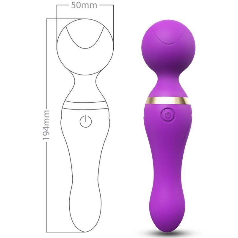 ARMONY - FREEZA MASSAGER &amp; VIBRATOR FLEXIBLE HEAD VIOLET