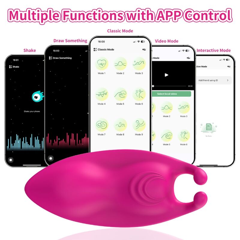 ARMONY - HONEYBEE FUCHSIA G-SPOT VIBRATING PANTIES - FREE APP