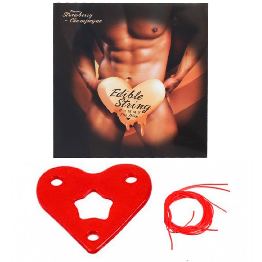 SECRETPLAY - GUMMY THONG FOR HIM STRAWBERRIES WITH CAVA