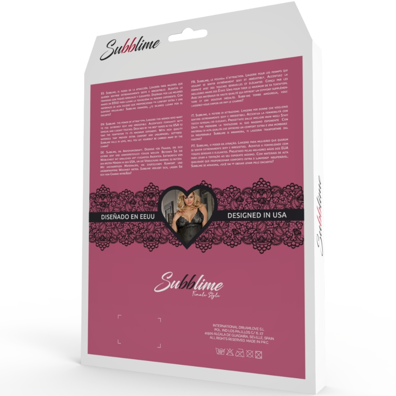 SUBBLIME - FETISH TEDDY SHORT SLEEVE PLUS SIZE