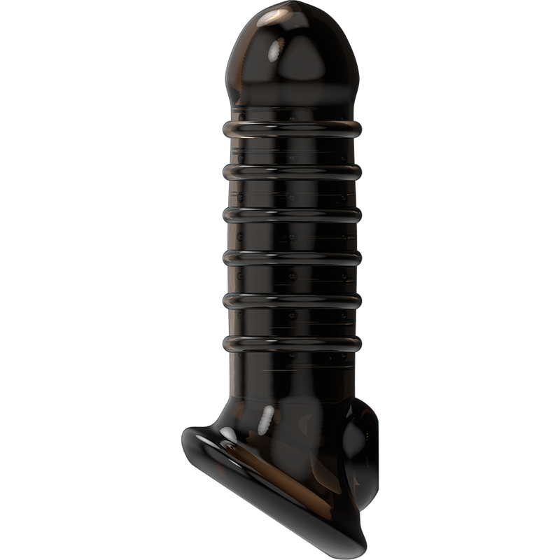 VIRILXL - V15 BLACK PENIS EXTENSION AND SLEEVE
