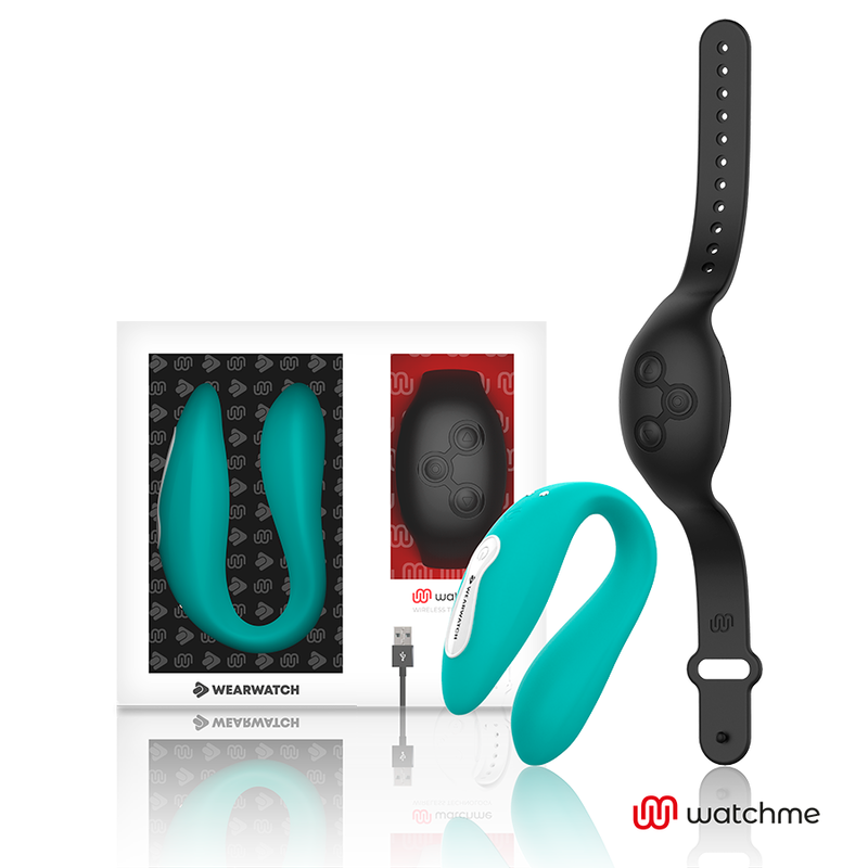 WEARWATCH - DUAL TECHNOLOGY WATCHME VIBRATOR AQUAMARINE / JET